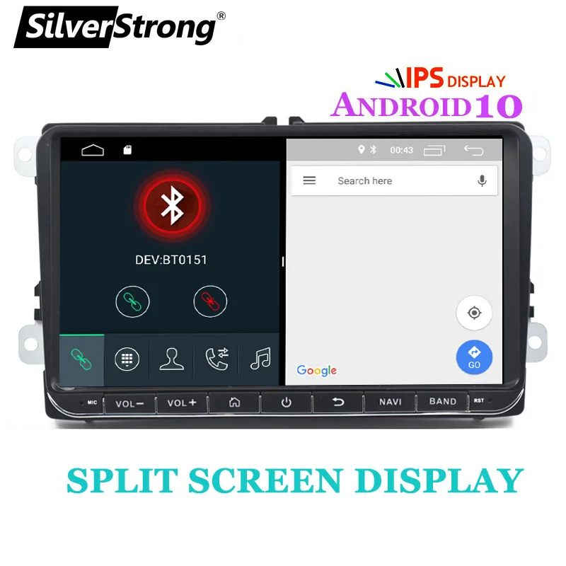 Радиоприемник SilverStrong 32 ГБ Android 10 0 для Passat Radio 9 дюймов Автомобильный GPS VW Golf Polo Carplay