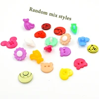 100 pieceslotspecial childrens nursery handmade buttons candy colored cartoon buckle clasp mixed button resin snap