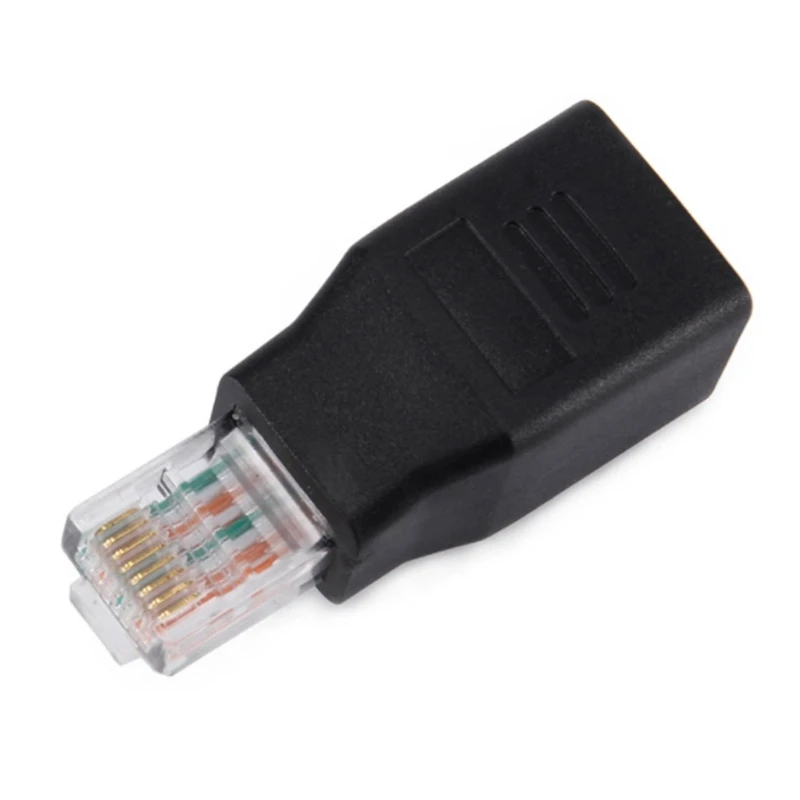 RJ45 M/F кроссовер адаптер к гнезду Ethernet кросс-кабель с адаптером для электронных