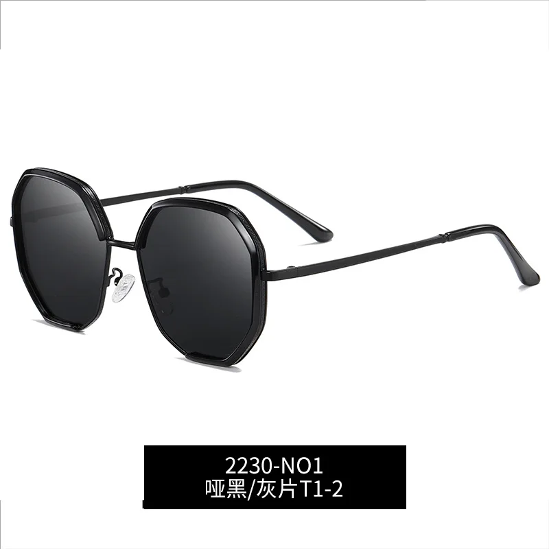 

New fashion multilateral Ms. sunglasses tourism street shooting tide polarized sunglasses full frame sunglasses