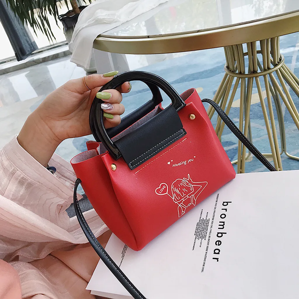 Сумка-мессенджер Женская на одно плечо Модный маленький квадратный саквояж li re