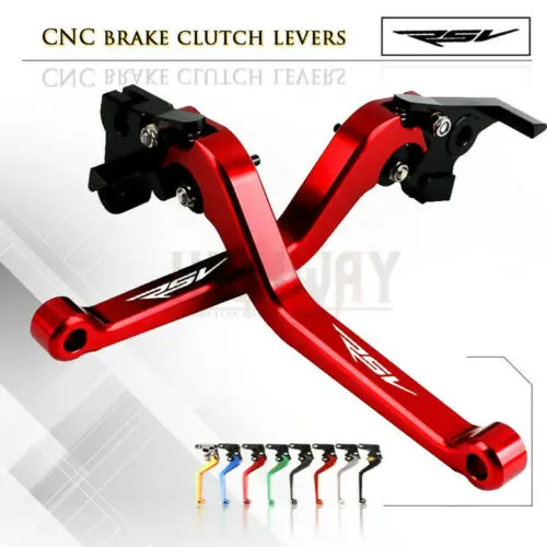 

Long Brake Clutch Levers Motorcycle Adjustable Accessories CNC Brake Handle Bar Lever For Aprilia RSV 1000 MILLE/R 2004-2008