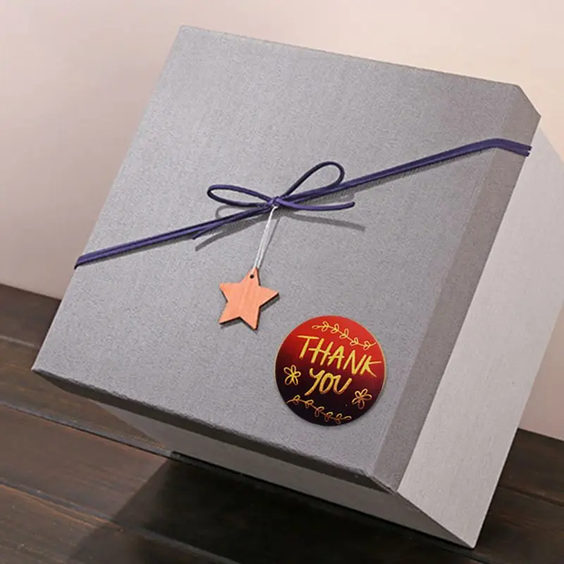 

500/roll 1 inch floral thank you sticker thank you sticker scrapbook for envelope sealing stationery sticker