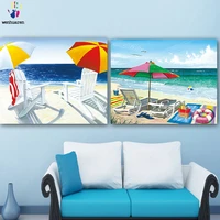 diy colorings pictures by numbers with colorsthe beach picture drawing painting by numbers framed home