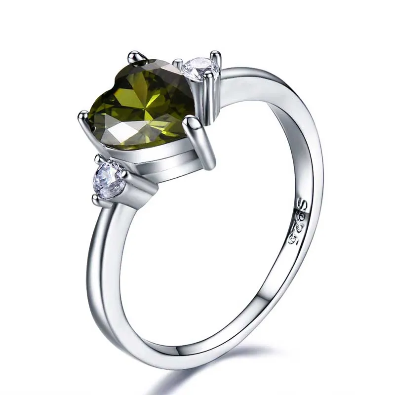 Кольцо Bague Ringen в форме сердца, Настоящее серебро, 925, кольцо с сапфиром, Gestone, обручальное кольцо Cocktail, ювелирное изделие, подарок