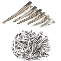 10pcs 253035455060mm clips single prong alligator hairpin with teeth blank setting jewelry making base for diy hair clips