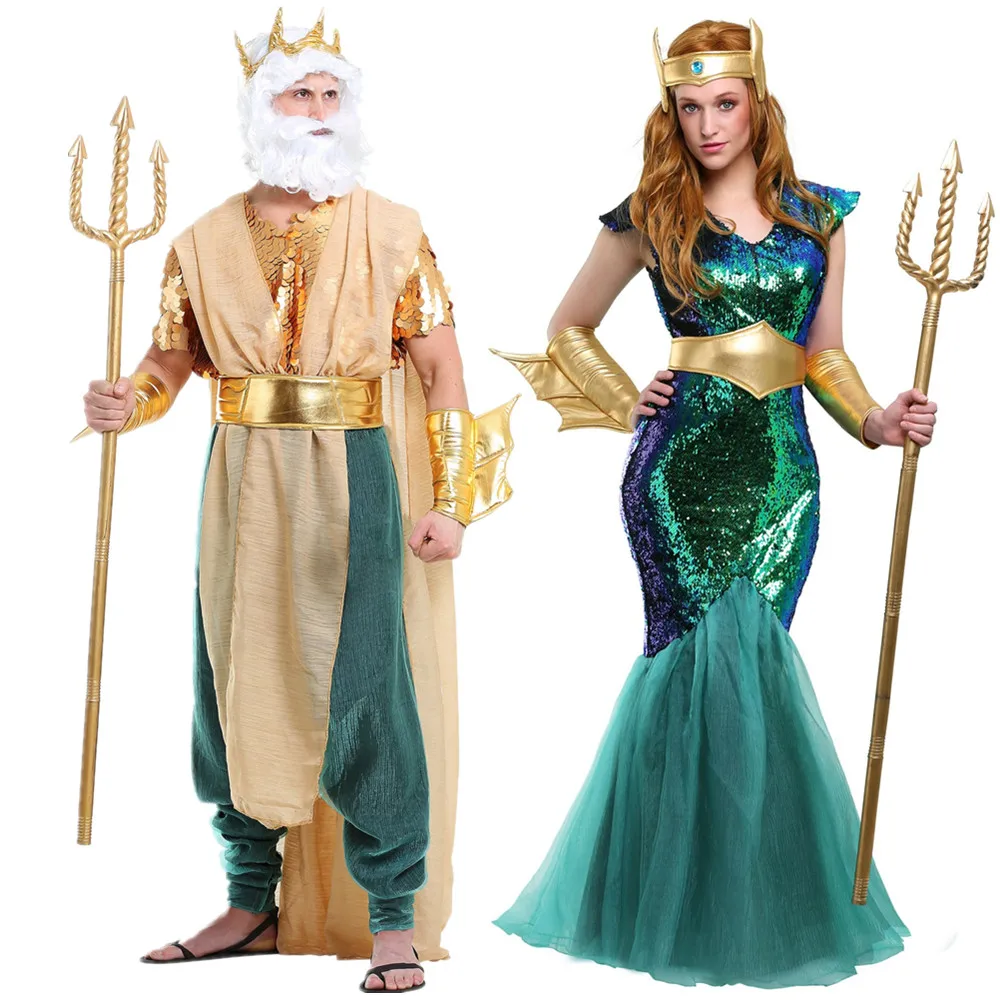 Halloween Kostüme für Männer Frauen Alte Ägypten Ägyptischen Cleopatra Kleid Cosplay Paare Phantasie Karneval Party