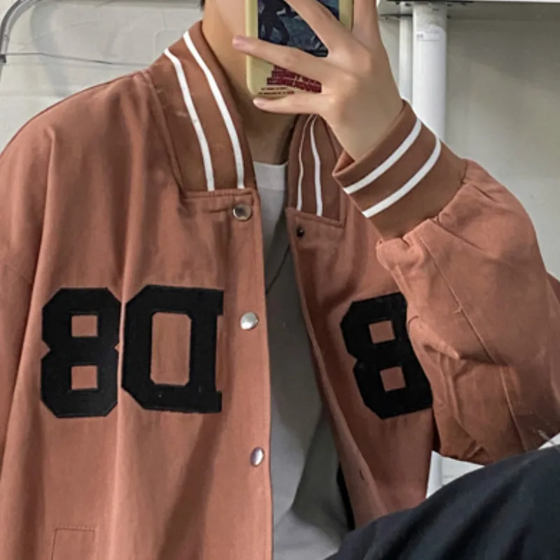 Мужские куртки размера плюс парные осенние простые свободные уличные костюмы с