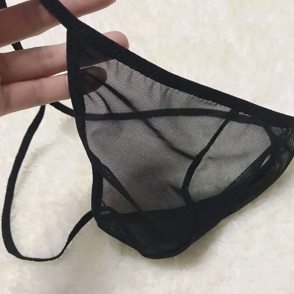 3 шт. мужские Трусы-стринги прозрачное сексуальное нижнее белье |