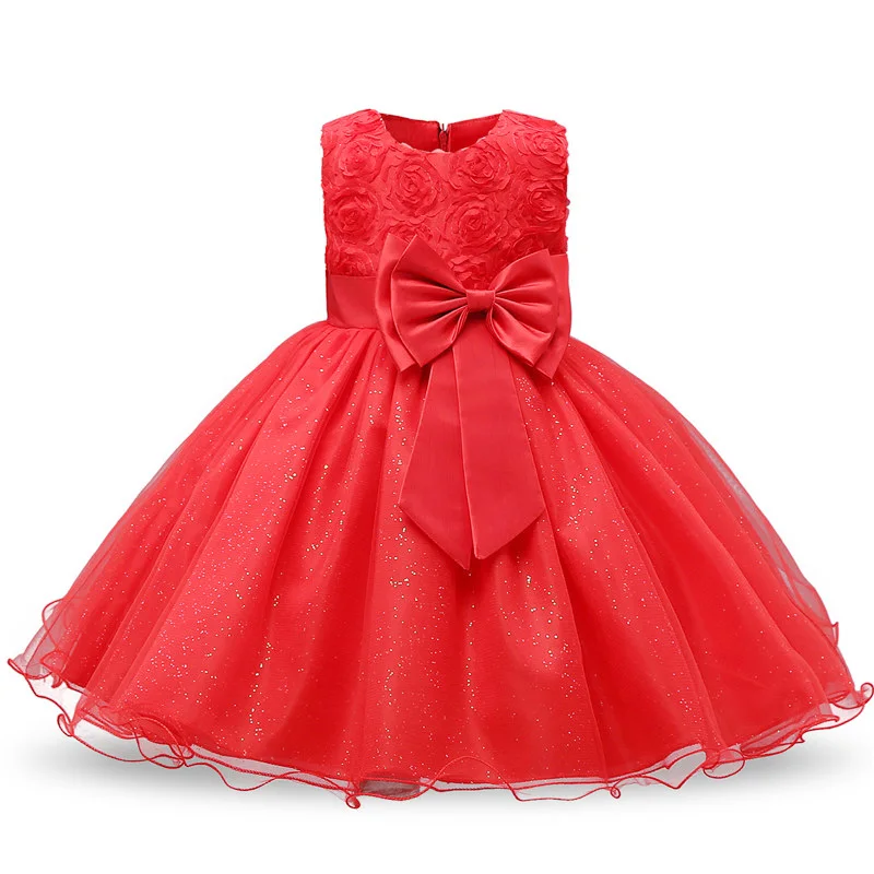 Flower Girl Dress For Wedding Baby 0-12 Years Birthday Outfits Children Girls First Communion Dresses Kids Party Wear Clothes | Детская