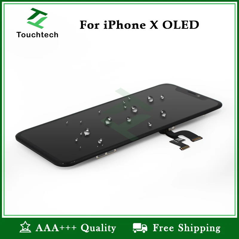 Great AAAA Display No Dead Pixel LCD Screen for iPhone X OLED with Touch Digitizer Assembly Replacement Free Ship+Gifts | Мобильные