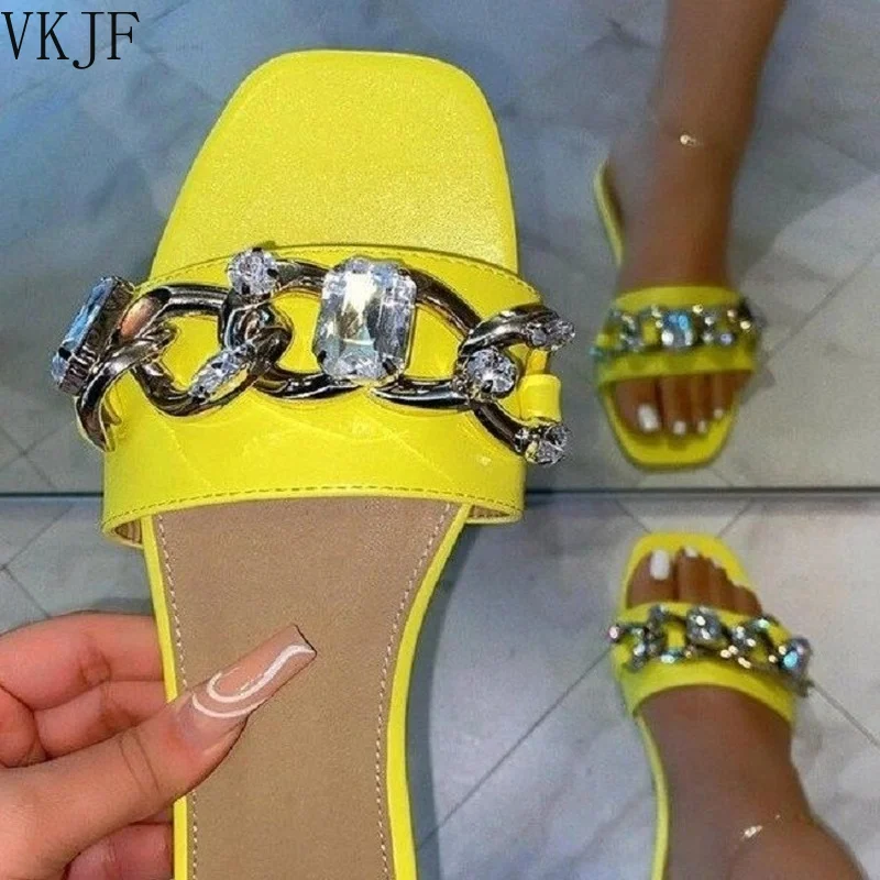 

2021 Fashion Flat Slippers Women Weave Slides Sandal Ladies Outdoor Beach Lady Shoes Woman Home Slippers Female Flip Flops