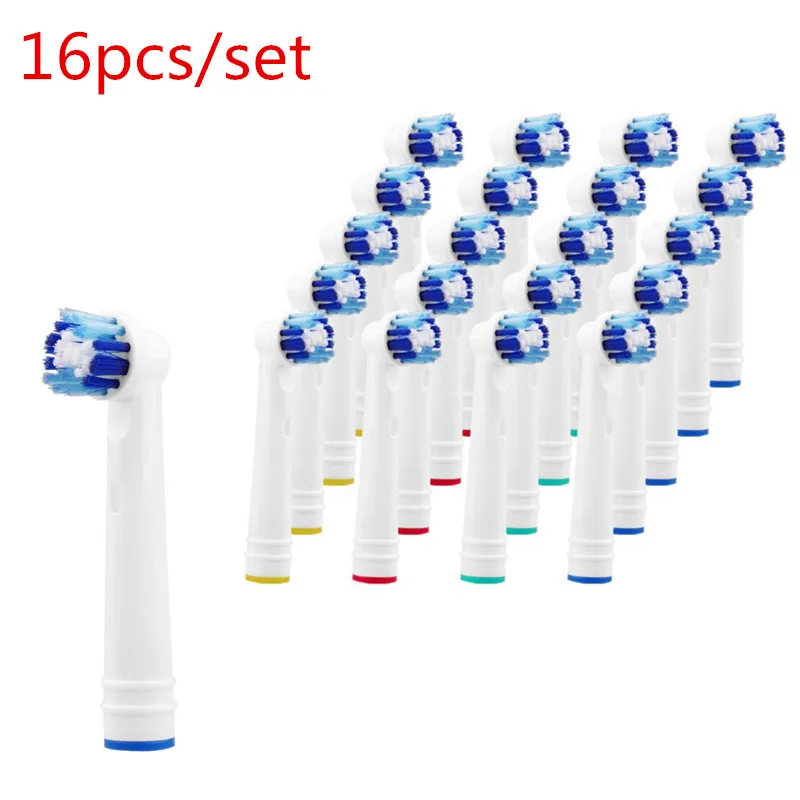 16 pcs Новые 8 шт/12 шт/16 шт/20шт/40 шт Совместимые сменные головки зубной щетки для гигиены полости рта B модели Быстрая - Цвет: 16 pcs