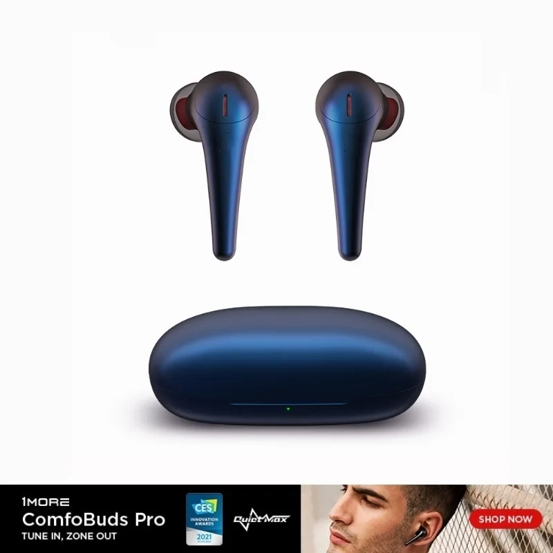 

Comfobuds Pro TWS Active Noise Cancelling Bluetooth 5.0 Wireless Headphones QuietMax 13.4mm Bass Dynamic AAC EarBuds