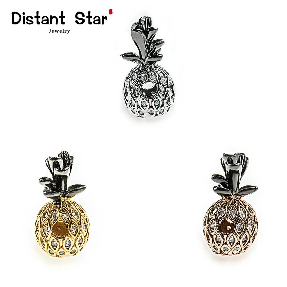 17*11 мм Ананас Фрукты высокое качество латунь кубический цирконий Сделай Сам