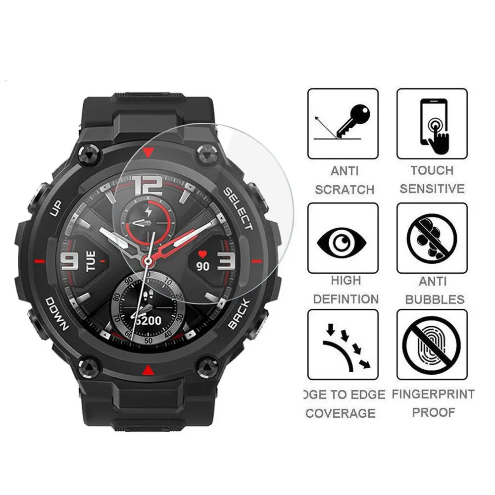 

Anti-scratch Tempered Glass Film For Xiaomi Amazfit T-REX Pro HD Screen Protection Film Cover For Huami Amazfit T Rex Smartwatch