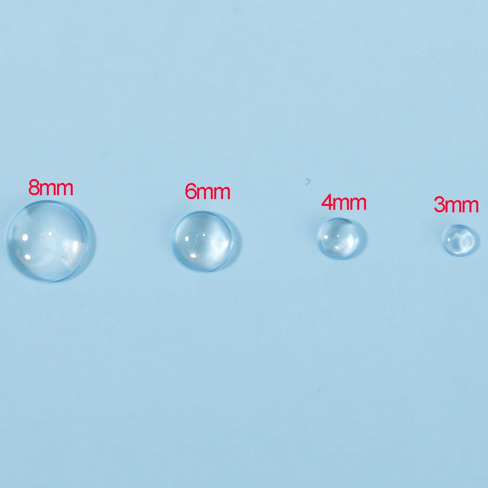 200 шт. декоративные прозрачные шарики с плоской задней стороной | Дом и сад