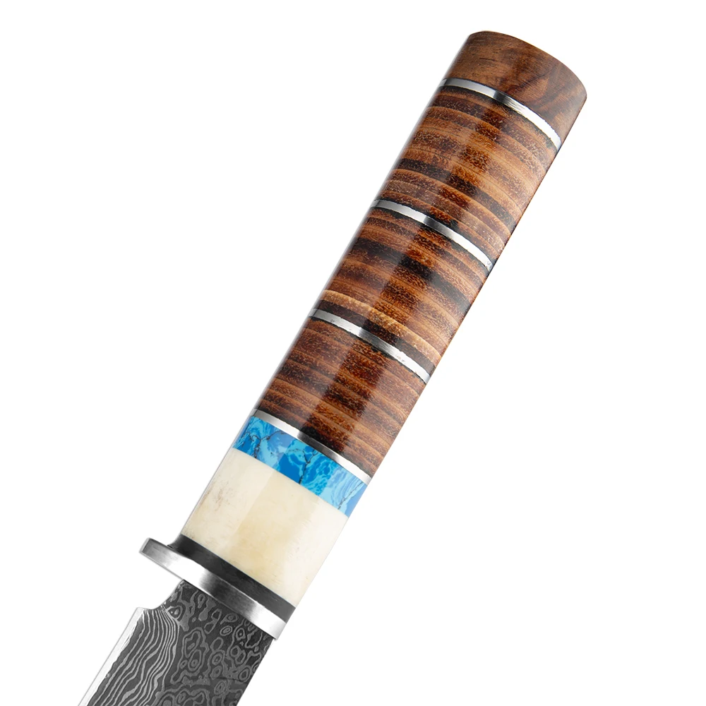 XITUO Высокоуглеродистая сталь ручной работы дамасский узор с фиксированным