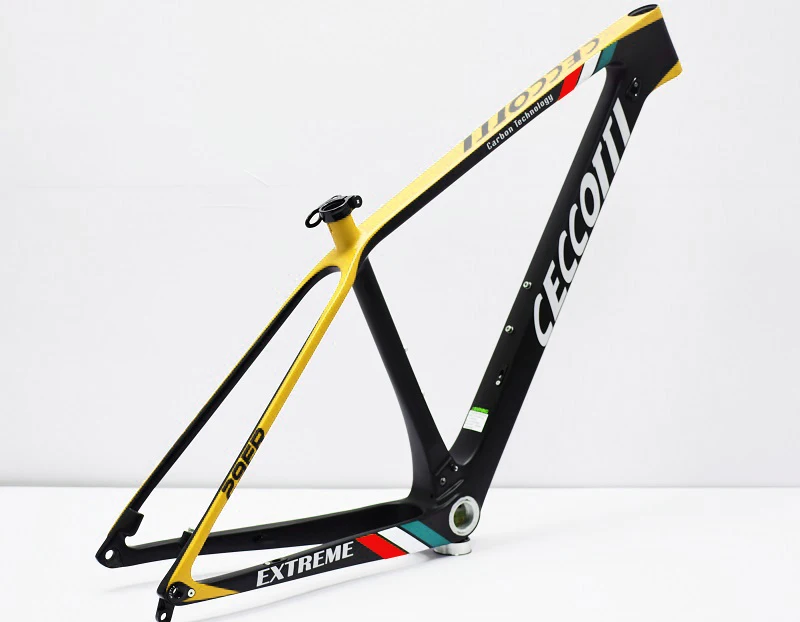 Ceccotti-2 M05 новейшая карбоновая mtb рама 29er 27,5 ER 15 17 19 BSA BB30 коническая рама для горного велосипеда 2 года - Цвет: Ceccotti-2
