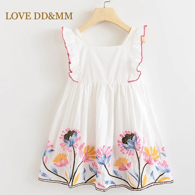 Платья для девочек LOVE DD &amp MM Новинка лета 2022 детская одежда детское платье с милым