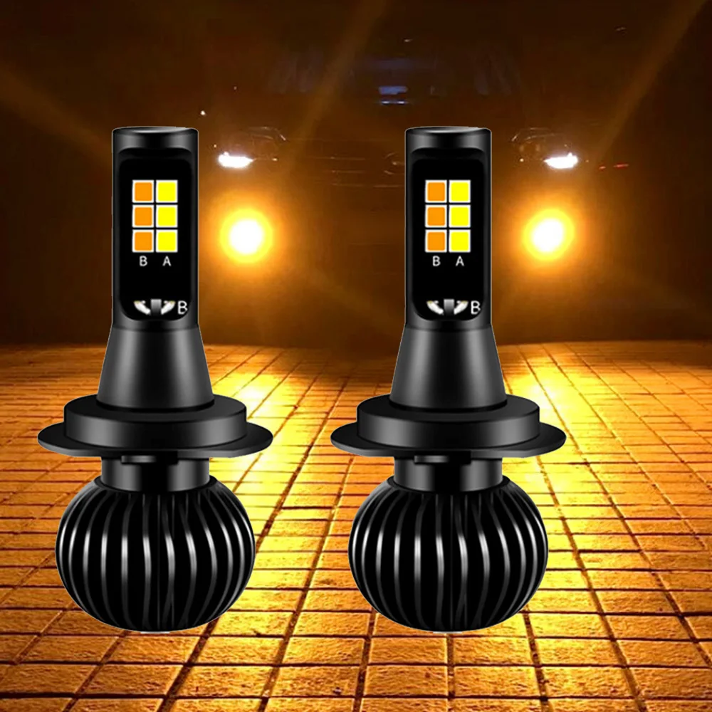 2019 H1 led H3 H7 H11 H8 9005 9006 HB3 HB4 H27 880 881 H4 Автомобильная противотуманная DRL лампа двойной