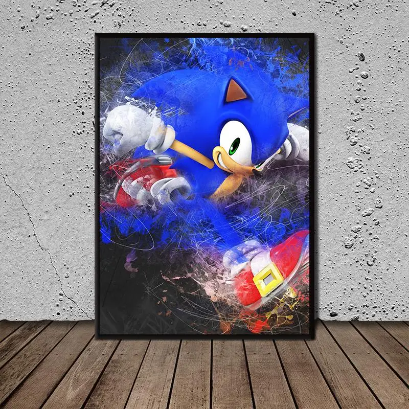 

Sonic The Hedgehog Painting Wall Art Canvas Painting Posters Prints Modern Painting Wall Picture for Living Room Home Dcor