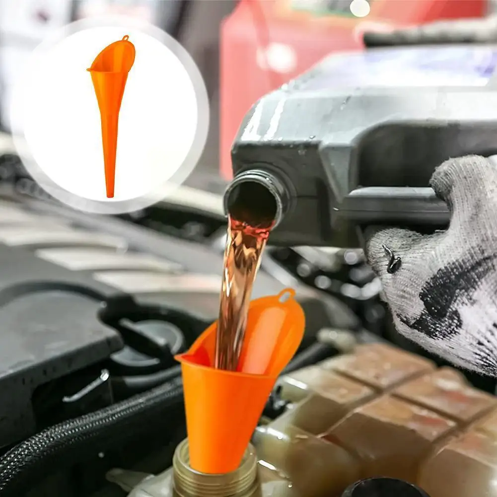 

Motorcycle long mouth filling oil funnel Multi-purpose long rod plastic funnel used for other liquids in automobiles and fu A2K8
