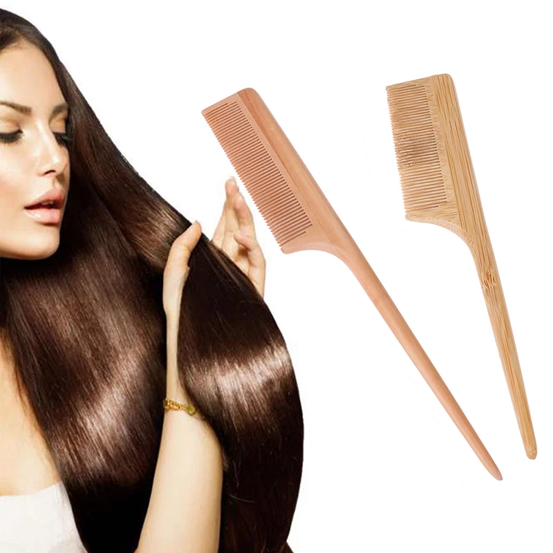 

1 шт., Антистатическая расческа для волос из натурального сандаловые гребни, портативная расческа для салонная древесина волос, инструмент ...