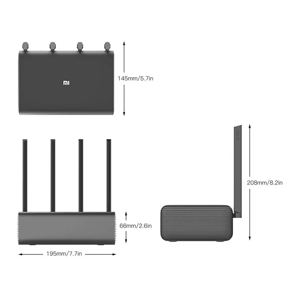Wi Fi роутер Xiaomi Mi R3P 2600 Мбит/с 4 антенны 2 4/5 0 ГГц|Беспроводные роутеры| |