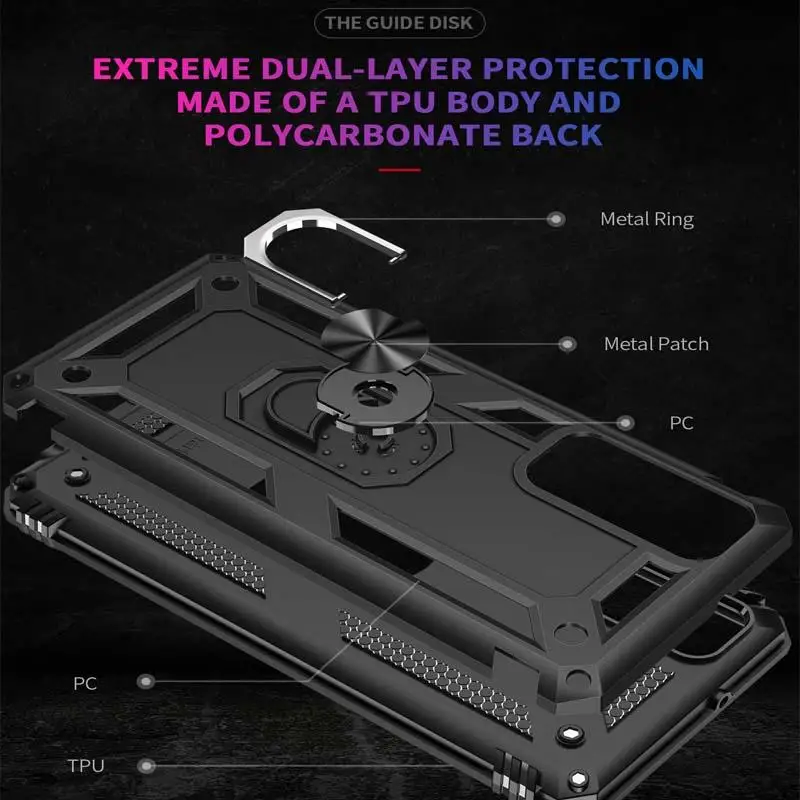 

Case For Huawei P Smart 2021 2020 Y5P Y6P Y7P Y8P Y7A Y9A Y8S Y9S Phone Cover for Honor 20 9A 9C 9S Armor Shockproof Back Coque