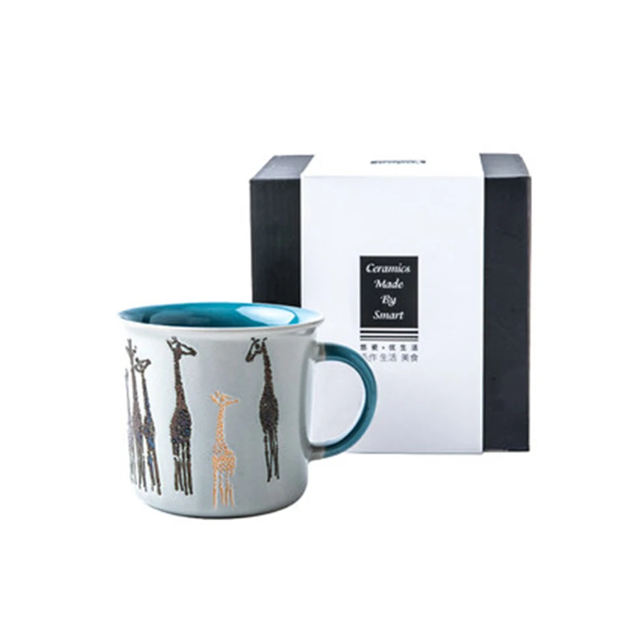 

Travel Thermo Coffee Mugs Funny Cute Large Cartoon Couple Cups Kid Special Luxury Nordic Pottery Mug Tazze Caffe Gift Idea EE5MK