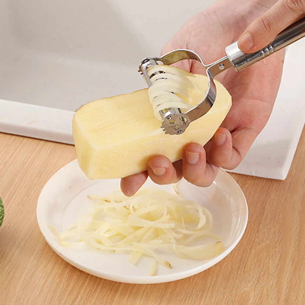 

Stainless Steel Peeler Vegetable Cucumber Carrot Fruit Potato Double Planing Grater Planing Kitchen Accessories Kitchen Gadget