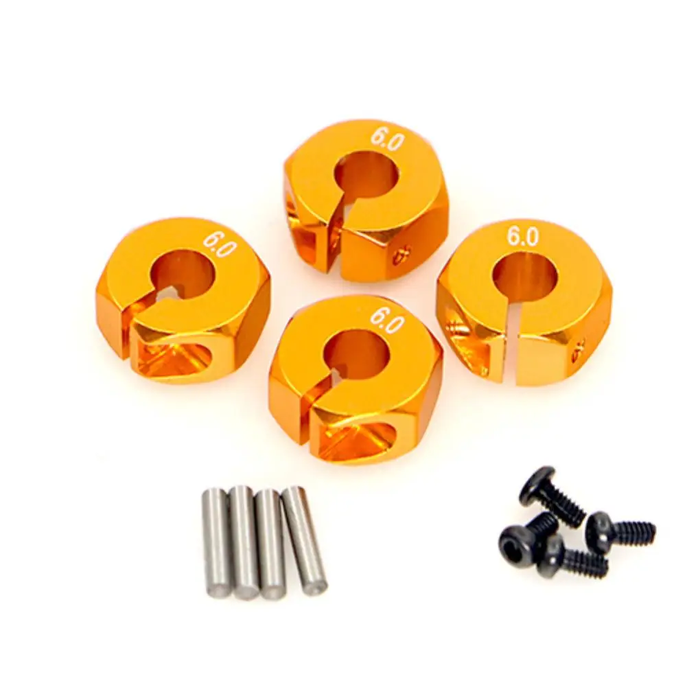 

RCtown 4PCS /lot 5mm Thick 12mm Aluminum Wheel Hex Nut With Pins Drive Hubs 102042 Upgrade Accessories For Hsp