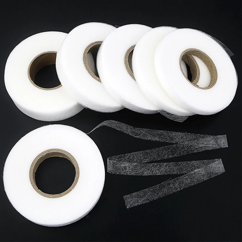 

70 Yard White Double Sided Sewing Accessory Adhesive Tape Cloth Apparel Fusible Interlining DIY Accessories Patchwork Lining Fab