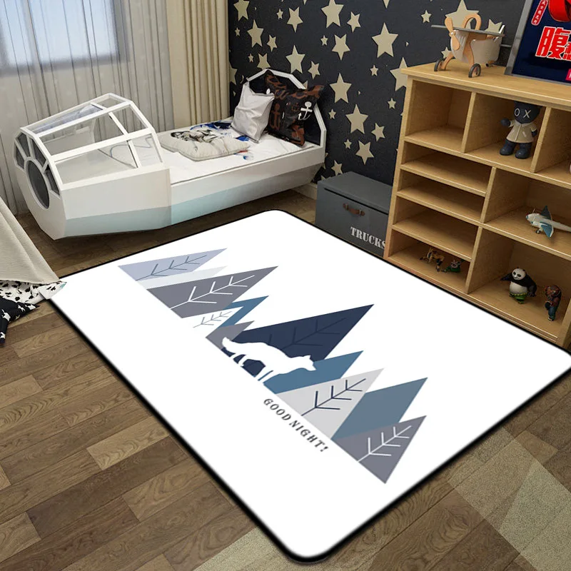 Мультяшный медведь волк планшетофон в скандинавском рождественском стиле для