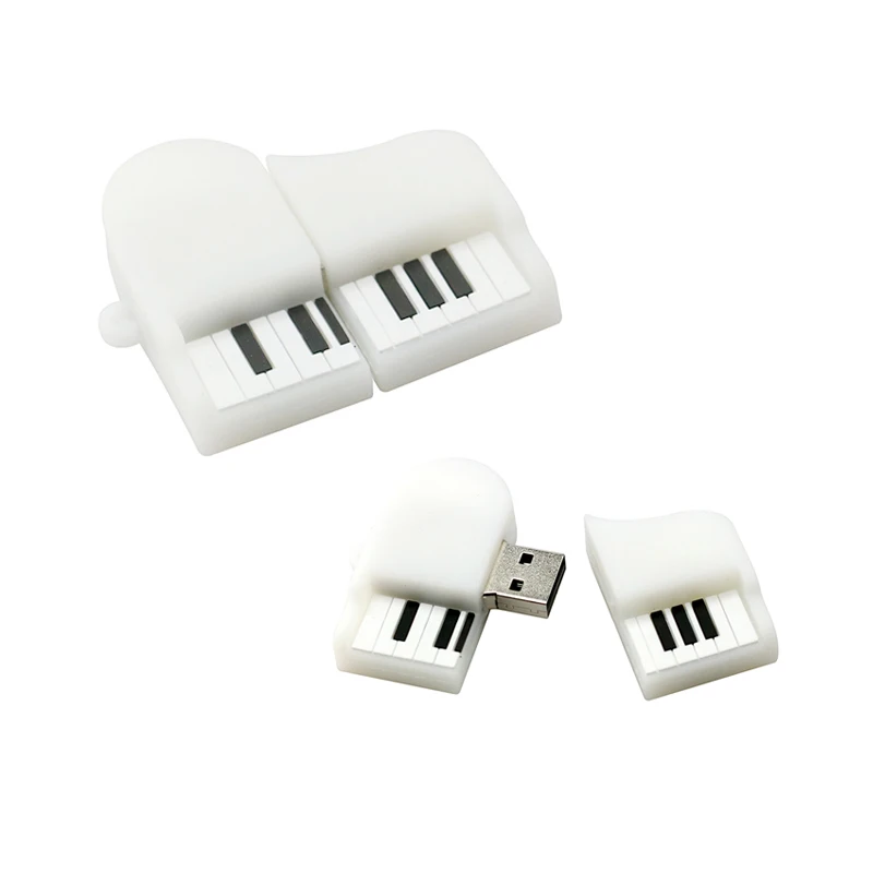 usb флешка 64 Гб карта памяти Флешка 128 ГБ 32 гб мультяшное пианино/органная ручка