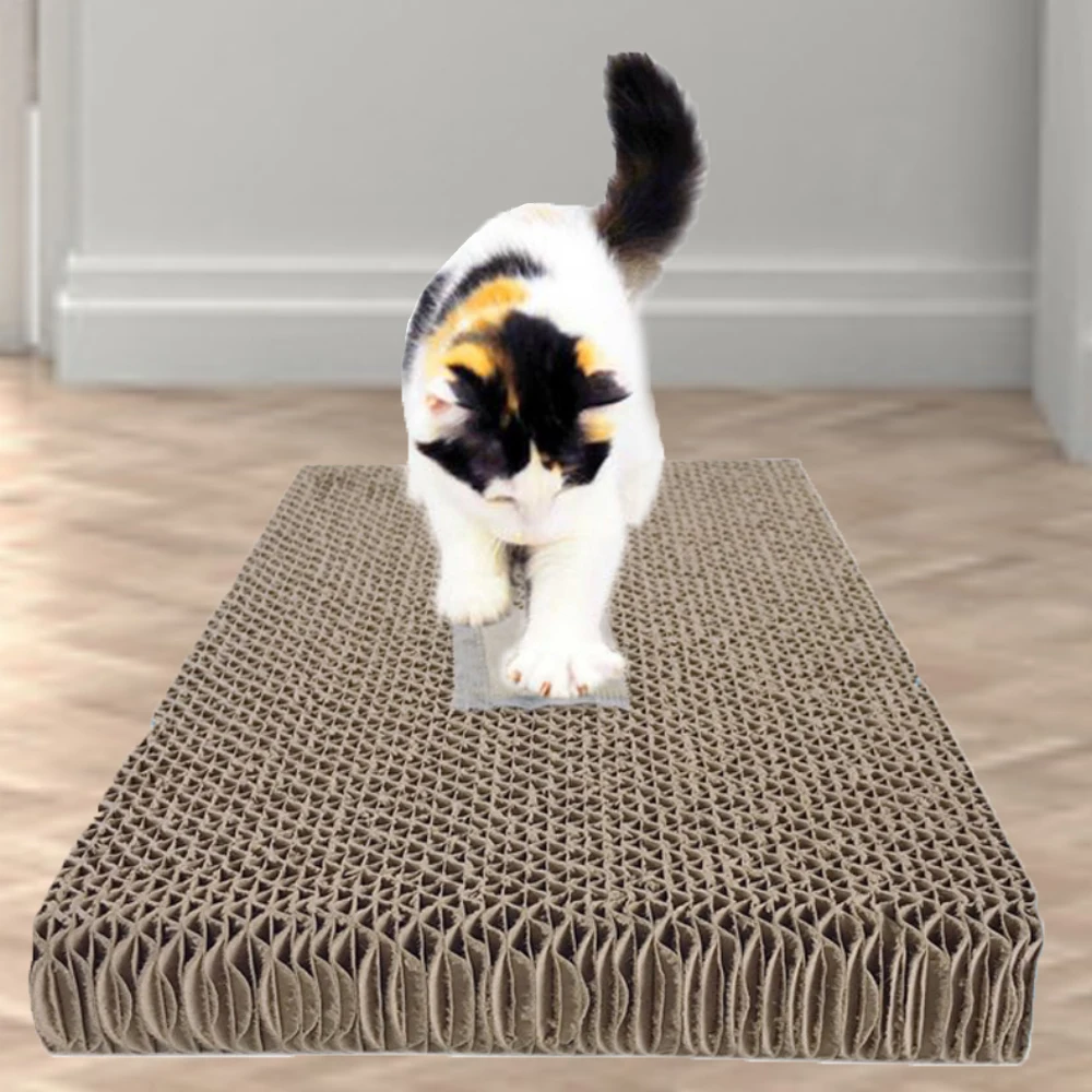 Cat Scratcher Kitten Scratch Board Pad Soft Bed Mat Claws Care Toys Corrugated Training Toy | Дом и сад