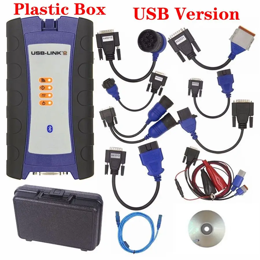 2 USB PLASTIC DHL NEXIQed USB соединенный грузовик диагностический инструмент NEXIQed 125032 USB соединенный Heavy Duty Truck сканер NEXIQed - Цвет: 2 USB PLASTIC