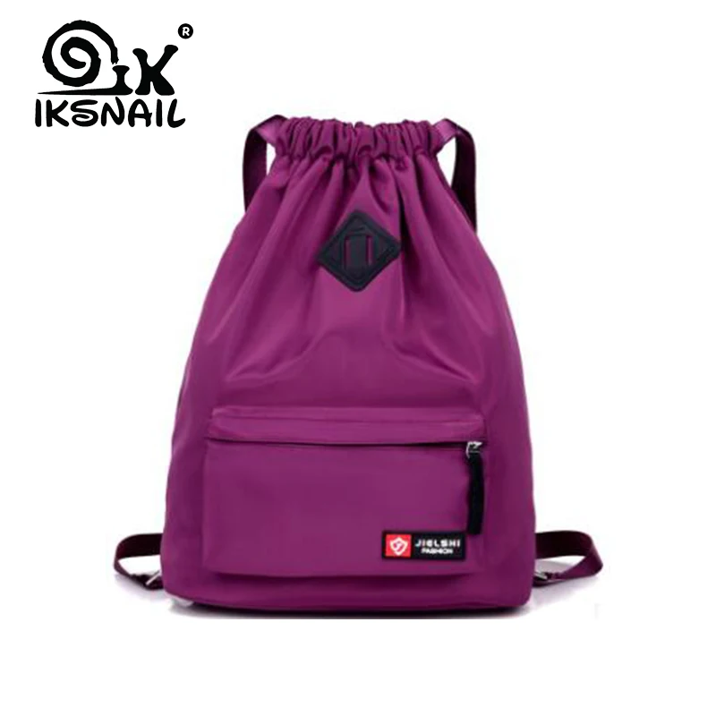 IKSNAIL Водонепроницаемая спортивная сумка для женщин и девочек дорожная на шнурке