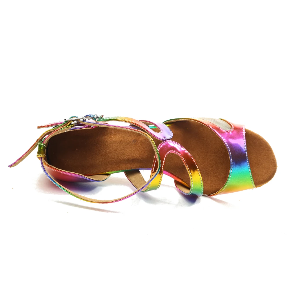 Dancing  Shoes For Women Ballroom Latin Dance-Shoes Girls Ladies Modern Tango Dancing Shoes Heels MULTI Salsa Sandals