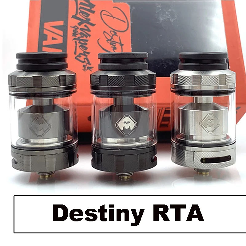 Destiny RTA 2ml/4ml 24mm Tank Prebuilt Clapton Coil Shoelace Cotton Vape Atomizer For 510 Thread Dead Rabbit | Электроника
