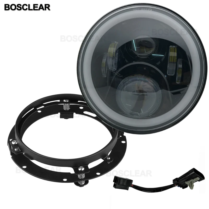 7 дюймовые круглые светодиодные фары ближнего и дальнего света дневного дневные