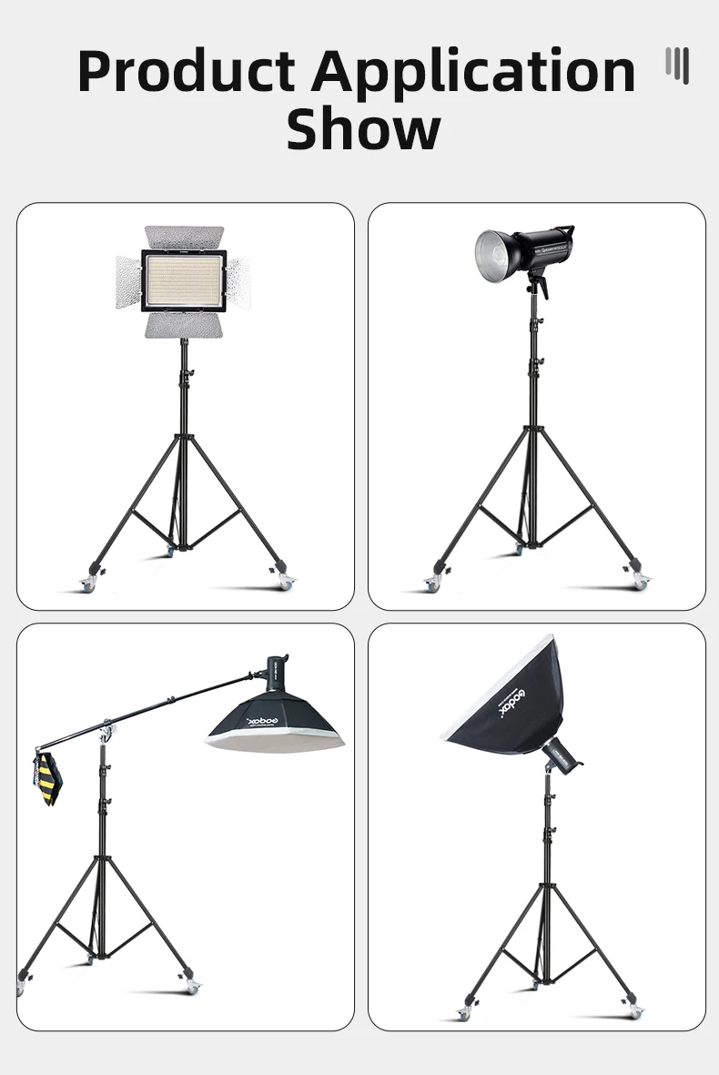 

Improved 3 Meter / 9 ft Heavy Duty Impact Air Cushioned Video Studio Light Stand,Telescopic Support in the Middle,More Stable