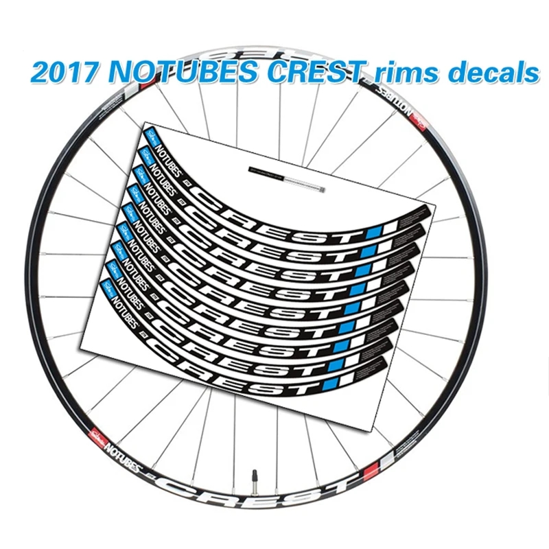 2017 NOTUBES CREST горный обод колеса наклейки MTB велосипеда для обода наклейки|Наклейки