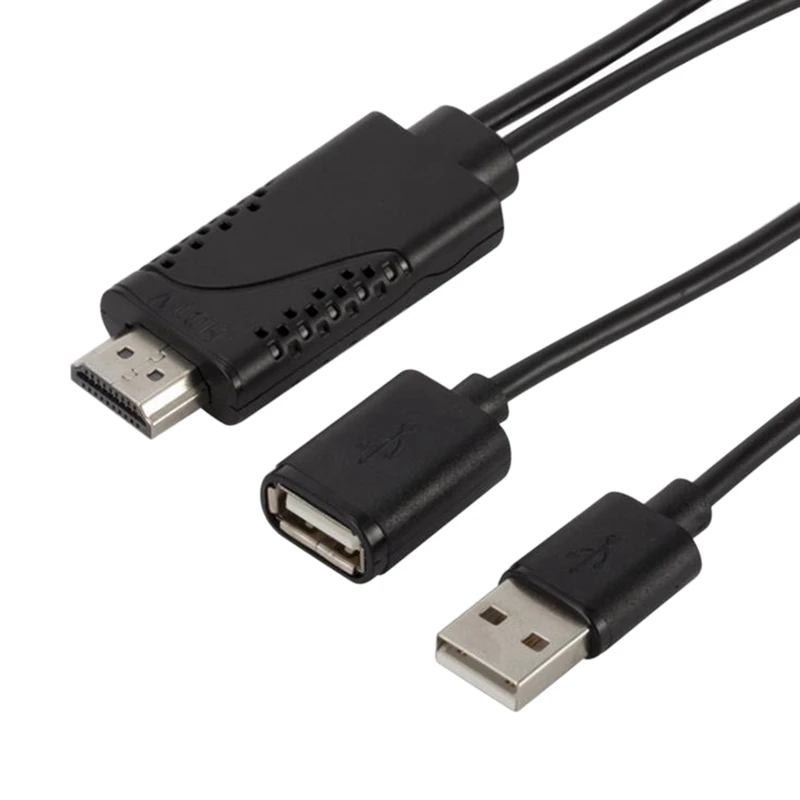 

Mobile Phone Same Screen Line for Apple Android Phone Type USB-C Three-In-One to HDMI TV Audio Adapter Cable