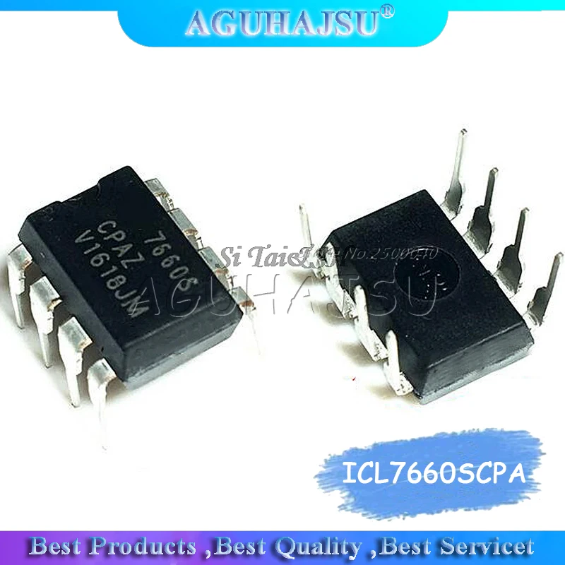 Фото 10 шт. ICL7660SCPA DIP8 ICL7660 DIP ICL7660S 8 ICL7660SCPAZ Новый и оригинальный|icl7660| |