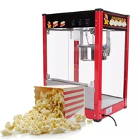 easy move ce approved 8oz tempered glass commercial electric factory popcorn machine industrial