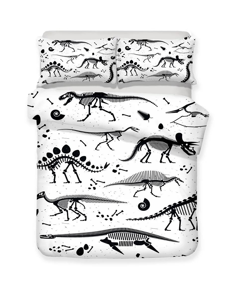 Постельное белье с изображением динозавров комплект 2/3 шт. постельного белья