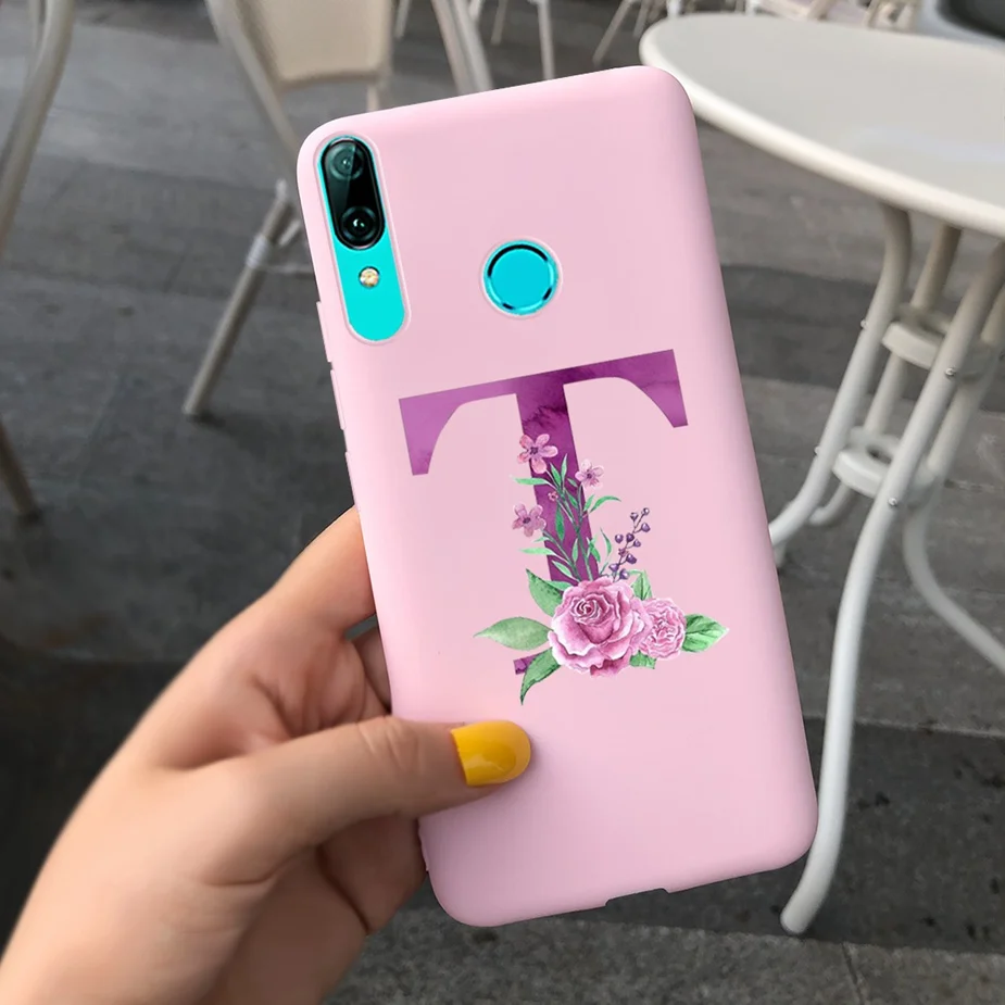 С милыми буквами крышка для Huawei P smart 2019 чехол POT-LX1 силиконовый мягкий полное