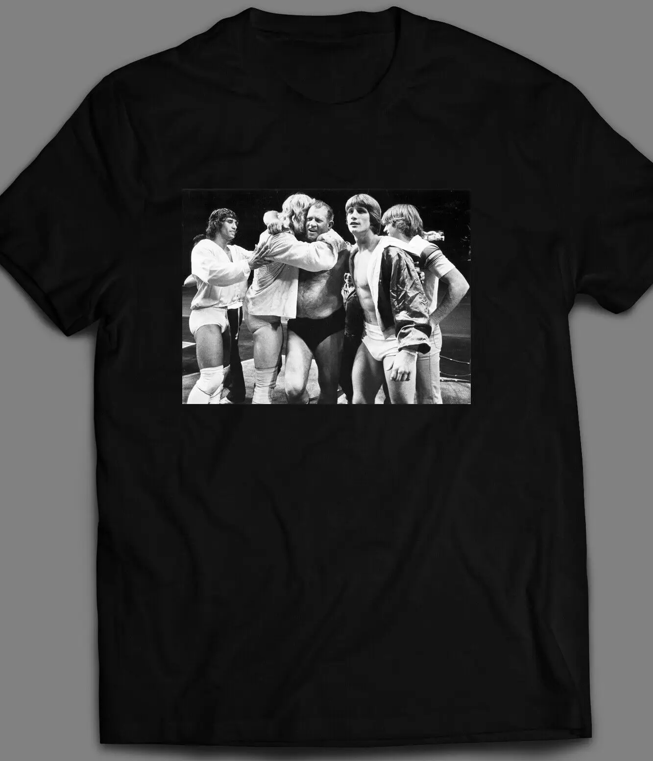 Винтажная футболка с изображением семьи борьбы THE VON ERICHS | Мужская одежда